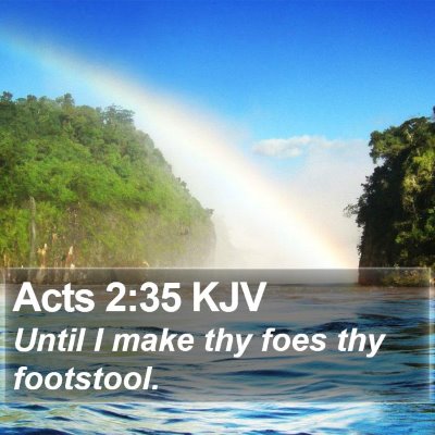 Acts 2:35 KJV Bible Verse Image