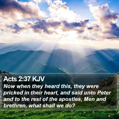 Acts 2:37 KJV Bible Verse Image
