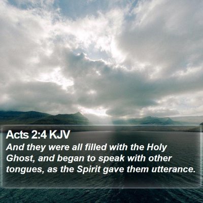Acts 2:4 KJV Bible Verse Image