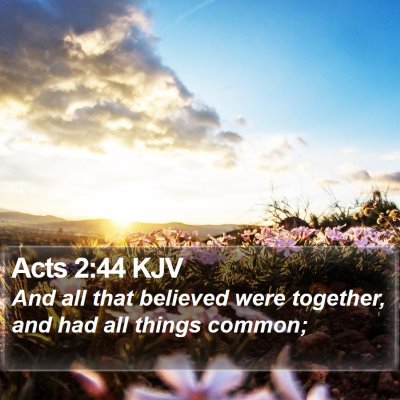 Acts 2:44 KJV Bible Verse Image