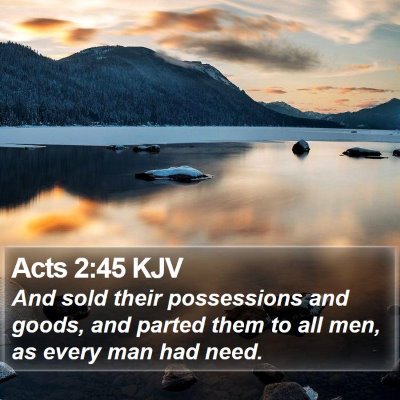 Acts 2:45 KJV Bible Verse Image