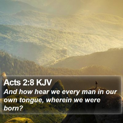 Acts 2:8 KJV Bible Verse Image