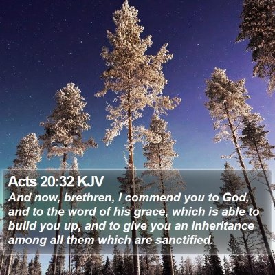 Acts 20:32 KJV Bible Verse Image