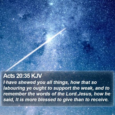 Acts 20:35 KJV Bible Verse Image