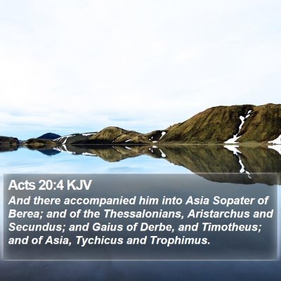 Acts 20:4 KJV Bible Verse Image