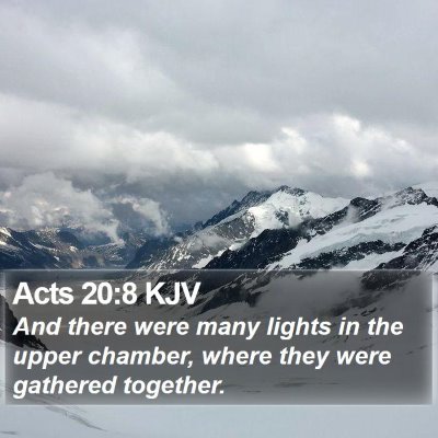 Acts 20:8 KJV Bible Verse Image