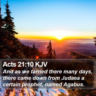 Acts 21:10 KJV Bible Verse Image