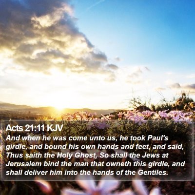 Acts 21:11 KJV Bible Verse Image