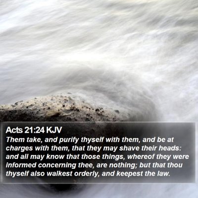 Acts 21:24 KJV Bible Verse Image