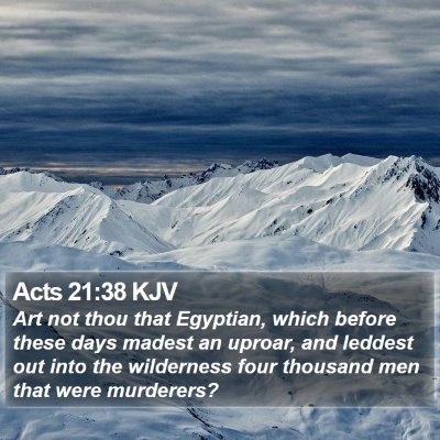 Acts 21:38 KJV Bible Verse Image