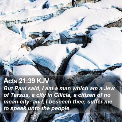 Acts 21:39 KJV Bible Verse Image