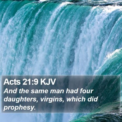 Acts 21:9 KJV Bible Verse Image