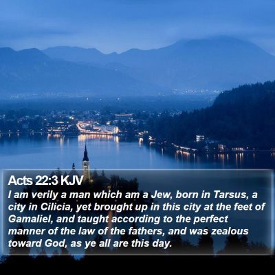Acts 22:3 KJV Bible Verse Image