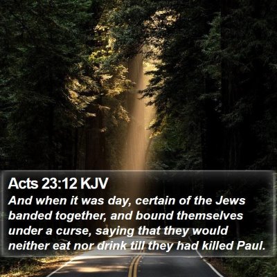 Acts 23:12 KJV Bible Verse Image