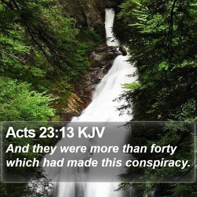 Acts 23:13 KJV Bible Verse Image