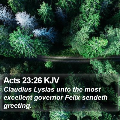 Acts 23:26 KJV Bible Verse Image