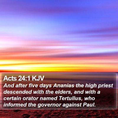 Acts 24:1 KJV Bible Verse Image