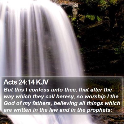 Acts 24:14 KJV Bible Verse Image