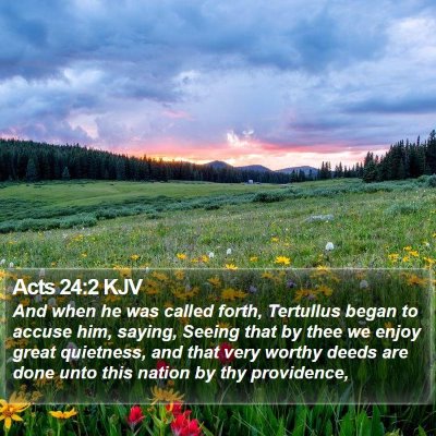 Acts 24:2 KJV Bible Verse Image