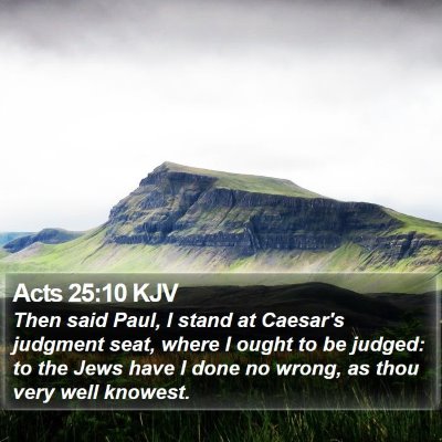 Acts 25:10 KJV Bible Verse Image