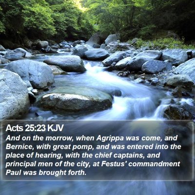 Acts 25:23 KJV Bible Verse Image