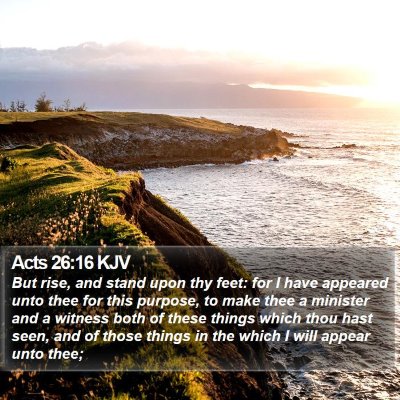 Acts 26:16 KJV Bible Verse Image
