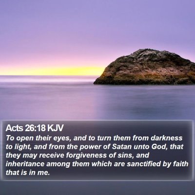 Acts 26:18 KJV Bible Verse Image