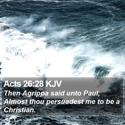 Acts 26:28 KJV Bible Verse Image