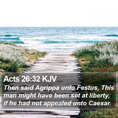 Acts 26:32 KJV Bible Verse Image