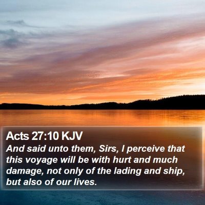 Acts 27:10 KJV Bible Verse Image