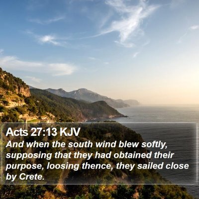 Acts 27:13 KJV Bible Verse Image