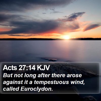 Acts 27:14 KJV Bible Verse Image