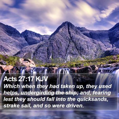 Acts 27:17 KJV Bible Verse Image