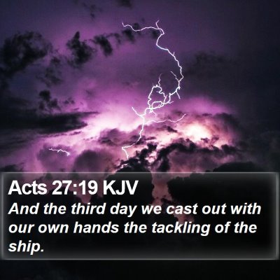 Acts 27:19 KJV Bible Verse Image