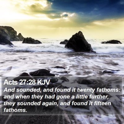 Acts 27:28 KJV Bible Verse Image