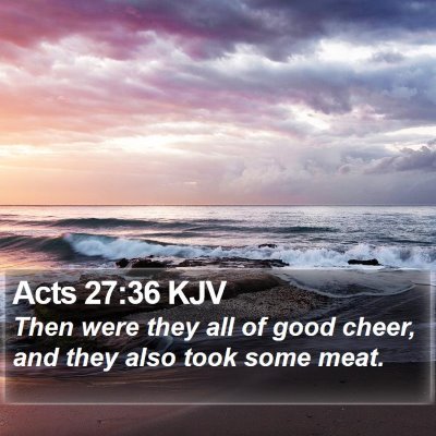 Acts 27:36 KJV Bible Verse Image