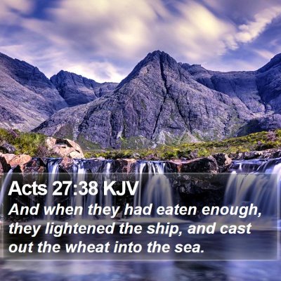 Acts 27:38 KJV Bible Verse Image