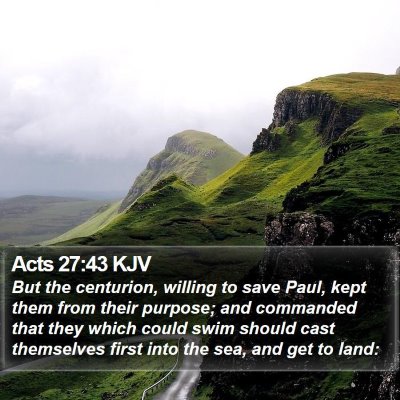 Acts 27:43 KJV Bible Verse Image