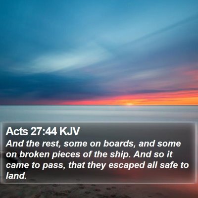 Acts 27:44 KJV Bible Verse Image