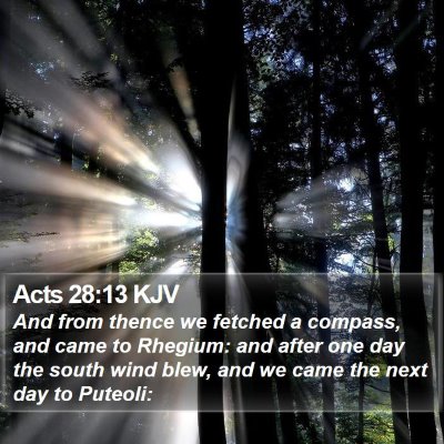Acts 28:13 KJV Bible Verse Image