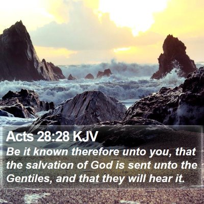 Acts 28:28 KJV Bible Verse Image