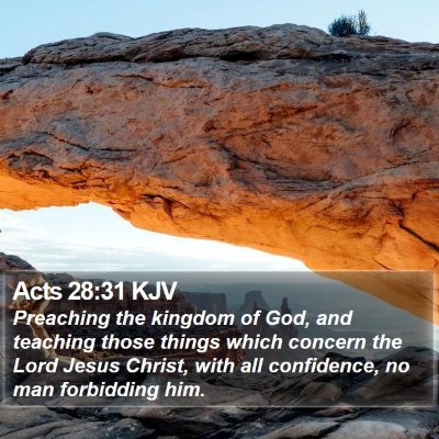 Acts 28:31 KJV Bible Verse Image