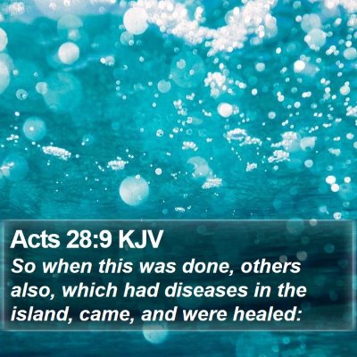 Acts 28:9 KJV Bible Verse Image