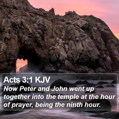 Acts 3:1 KJV Bible Verse Image