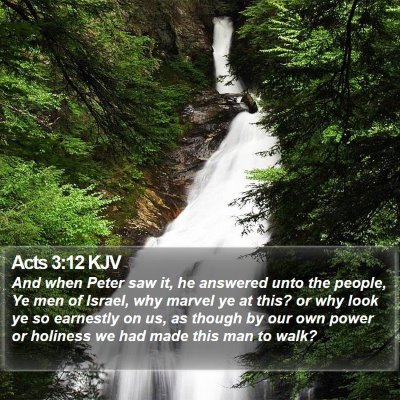 Acts 3:12 KJV Bible Verse Image