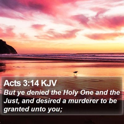 Acts 3:14 KJV Bible Verse Image