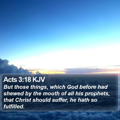 Acts 3:18 KJV Bible Verse Image