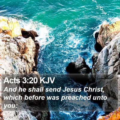 Acts 3:20 KJV Bible Verse Image