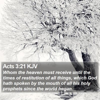 Acts 3:21 KJV Bible Verse Image