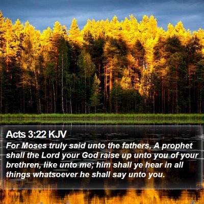 Acts 3:22 KJV Bible Verse Image